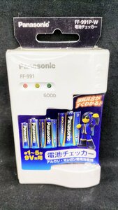 T1805 new goods unopened goods Panasonic Panasonic battery checker FF-991P-W alkali * manganese battery exclusive use single 1~5 shape 9V shape for 