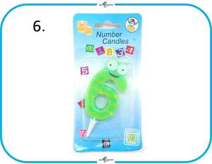 E230 outlet SALE 6 number candle low sok birthday cake decoration abroad figure design birthday party rare 
