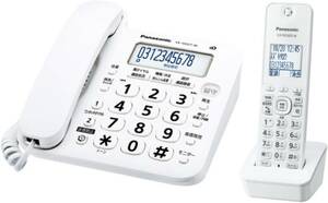 パナソニック 電話機 コードレス 子機1台 固定電話 シンプル 迷惑電話対応 ホワイト VE-GD27DL-W & SOLOFIS ディスプレイクリーナー