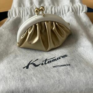 Kitamura キタムラ　コインケース　がま口　ゴールド　