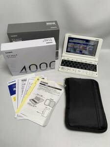 CASIO カシオ EX-Word XD-SV4000 AZ-SV4000 電子辞書 ホワイト 学校パック 中古品 