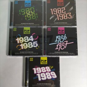 [THE POP YEARS - Classic Pop Hits From 80s - ]2CD×5 комплект все 10 листов все 200 искривление 80*s западная музыка хит рок и поп сборник 