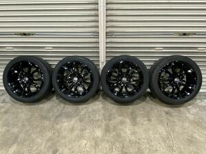 OZレーシング MSW 17インチ 7.5J ET48 PCD 112 5H ＆ TOYO PROXES CF2 225/45R17 4本セット ブラック 良品 タイヤ溝5分以上！