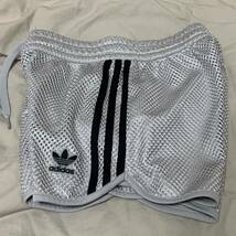 adidas! MESH SHORT! PAKAIAN! ショートパンツ! ショーツ! グレー! メッシュ! SIZE XS! _画像3