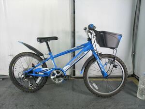 Ｄ529　★11000円★整備済み 中古子供自転車 【アサヒ　ドライド　青　20インチ】 入札お待ちしております(*^▽^*)