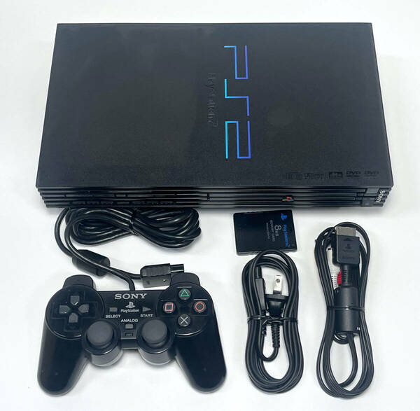 [レア 薄型レンズ]メンテナンス清掃 PS2 SCPH-50000 厚型 セット コントローラー メモリーカード 本体 PlayStation2 整備 オーバーホール