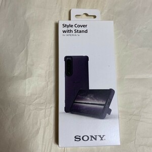 SONY Style Cover with Stand for XPERIA1 Ⅳ XQZ-CBCT V purple smartphone case cover genuine products 