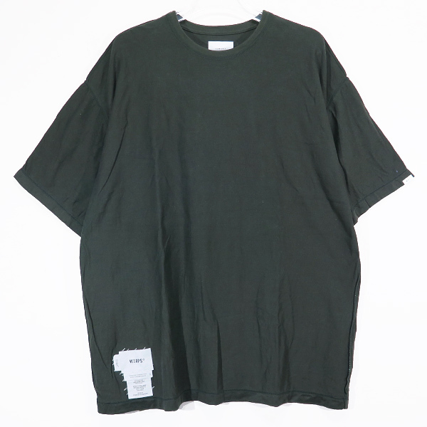 WTAPS ダブルタップス 22SS CROSS/SS/COTTON 221ATDT-CSM15 クロス ショートスリーブ コットン Tシャツ カットソー 半袖 ブラック Mayz