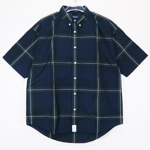 DESCENDANT ディセンダント 22SS BASIN BLACKWATCH SS SHIRT STANDARD ブラックウォッチ ショートスリーブ シャツ ネイビー 半袖 Mayz