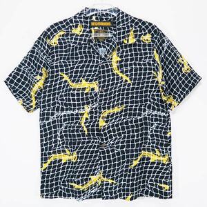 NEIGHBORHOOD ネイバーフッド 18SS SHARK.ALOHA/R-SHIRT.SS シャーク アロハ レーヨン シャツ ショートスリーブ ブラック 半袖 Mayz