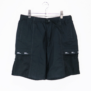 WTAPS ダブルタップス 21SS UDT SHORTS/NYLON.TAFFETA ユーディティー ショーツ ナイロン タフタ ブラック ショート ハーフ パンツ Mayz