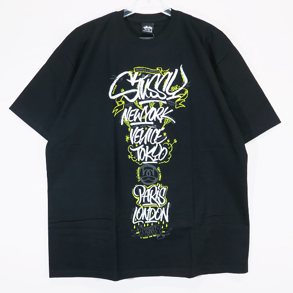 STUSSY ステューシー x Born X Raised ボーンアンドレイズド HANDSTYLES TEE Tシャツ 半袖 ブラック Mayz