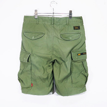 WTAPS ダブルタップス 15SS CARGO SHORTS/SHORTS. COTTON.SATIN カーゴ ショーツ コットン ショート ハーフ パンツ 短パン オリーブ Mayz_画像2