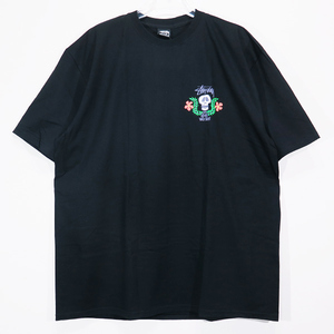 STUSSY ステューシー SKULL CREST TEE スカル クレスト Tシャツ ショートスリーブ 半袖 カットソー ブラック Mayk