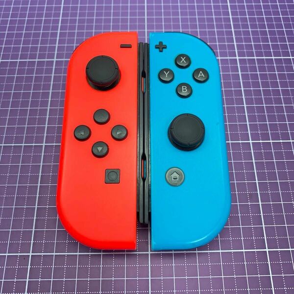 《Joy-Con》ジョイコン ネオンレッド・ネオンブルー L・R 左右セット《スティック新品》