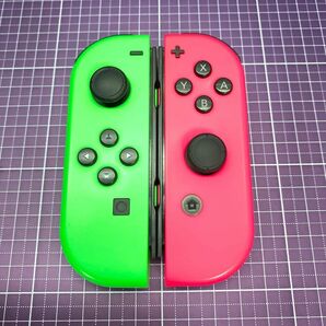 《Joy-Con》ジョイコン ネオングリーン・ネオンピンク L・R 左右セット《スティック新品》