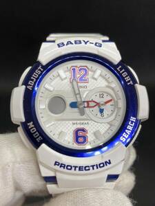 CASIO Baby-G [5465]BGA-210 DUAL DIAL WORLD TIME WHITE カシオ ベビーG [5465] デュアル ダイヤルワールドタイム ホワイト 中古品