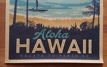 Aloha！Hawaiiビンテージポスター#Hawaii Summer Trip Poster/高級クラフト紙■サイズ：51×34㎝□×1枚：Special Price！送料込み599円_画像4