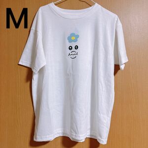 んぽちゃむ Tシャツ レディース Mサイズ シンプル ホワイト 白 半袖プリントTシャツ 値下げ不可