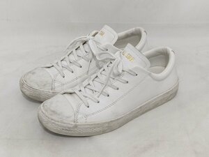 CONVERSE コンバース LEATHER ALL STAR COUPE OX WHITE レザー オールスター ローカットスニーカー 3130181 サイズ：23.5cm ホワイト