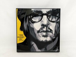 ポップアートパネル ジョニーデップ John Depp「I THINK EVERYBODY'S NUTS」 26×26cm