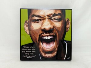 ポップアートパネル ウィルスミス Will Smith「10 ways to love Listen,speak,give,pray,answer,share,enjoy,trust,forgive,promise.」