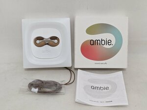 【箱付き未使用品】ambie アンビー sound earcuffs マイク付きイヤフォン 有線イヤフォン AM-01 ブラウン系