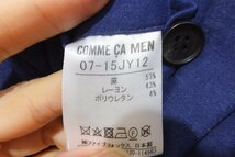 COMME CA MEN リネンテーラードジャケット サイズS ジャケット メンズ_画像3
