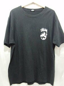 STUSSY ステューシー サーフマン 両面プリントTシャツ サイズL トップス メンズ