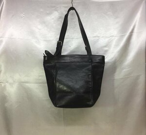 KATHARINE HAMNETT LONDON Katharine Hamnett leather handbag tote bag color : black men's unisex 00s Y2K