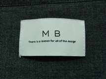 MB エムビー オープンカラー ワイドノースリーブシャツ サイズL トップス メンズ_画像3