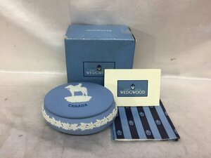 WEDGWOOD ウェッジウッド イングランド製小物入れ 箱付き ヴィドポシェ 陶磁器 雑貨 水色