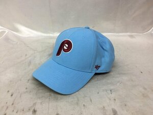 47brand フォーティセブン Philadelphia Phillies フィラデルフィア・フィリーズ P刺繍 キャップ カラー：ブルー系/ボルドー