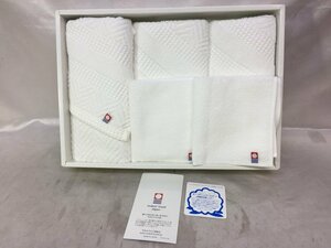 【未使用保管品】imabari towel Japan 今治タオル ジャパン オリジナルギフト タオルセット フェイスタオル3枚 ハンドタオル2枚