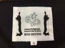 MASAYUKI KAWAI マサユキカワイ RED DIVINE 日本製 モードデザイン サマーニット ノースリーブカットソー サイズ：3 カラー：ブラック Y2K_画像5