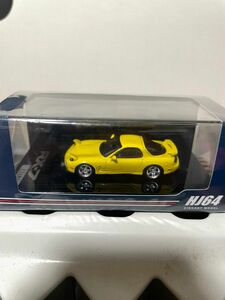 ホビージャパン RX-7 FD3S Type RS 黄色　1/64