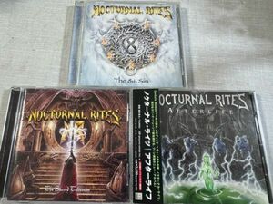 NOCTURNAL RITESノクターナルライツ オリジナルアルバムCD3枚セット「AFTERLIFE」「The 8th Sin」「THE SACRED TALISMAN」