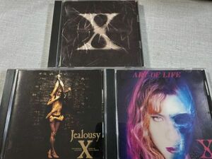 X JAPANエックスジャパン BESTアルバム&オリジナルアルバムCD3枚セット 「SINGLES」「JEALOUSY」「ART OF LIFE」