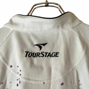 ★美品 TOURSTAGE メンズ L 速乾 柄 ハーフジップ ゴルフシャツ トップス / ツアーステージ スポーツ GOLF BRIDGESTONE ブリヂストンの画像5