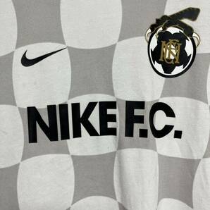 NIKE DRI FIT メンズ M チェック柄 NIKE F.C. サッカー フットサル 半袖 Tシャツ / ナイキ スポーツ トレーニング チェッカーの画像3