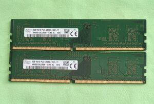 メモリー PC4-2666V 4GB 2枚