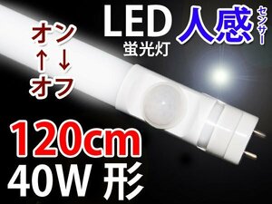 LED蛍光灯 40W形人感センサ付 グロー工事不要 [sTUBE-120-D-OFF]