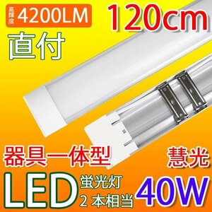 LED 蛍光灯 40W型 器具一体型 直付 昼光色 100V用 薄型 it-40w