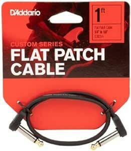 D'Addario ダダリオ パッチケーブル (シールドケーブル) Flat Patch Cable PW-FPRR-01 (30