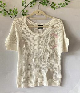 Kiki & Lala メッシュニット　半袖　クルーネック