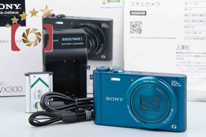 【中古】SONY ソニー Cyber-shot DSC-WX300 ブルー デジタルスチルカメラ 元箱付き