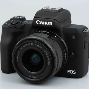 【中古】Canon キヤノン EOS Kiss M2 EF-M 15-45 IS STM レンズキット ブラックの画像2