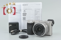 【中古】SONY ソニー α6000 ILCE-6000L シルバー パワーズームレンズキット_画像1