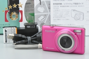 【中古】FUJIFILM 富士フイルム FINEPIX JX420 ピンク コンパクトデジタルカメラ 元箱付き