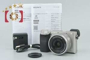 1 иен лот SONY Sony α6000 ILCE-6000L серебряный энергия zoom линзы комплект [ аукцион во время ]